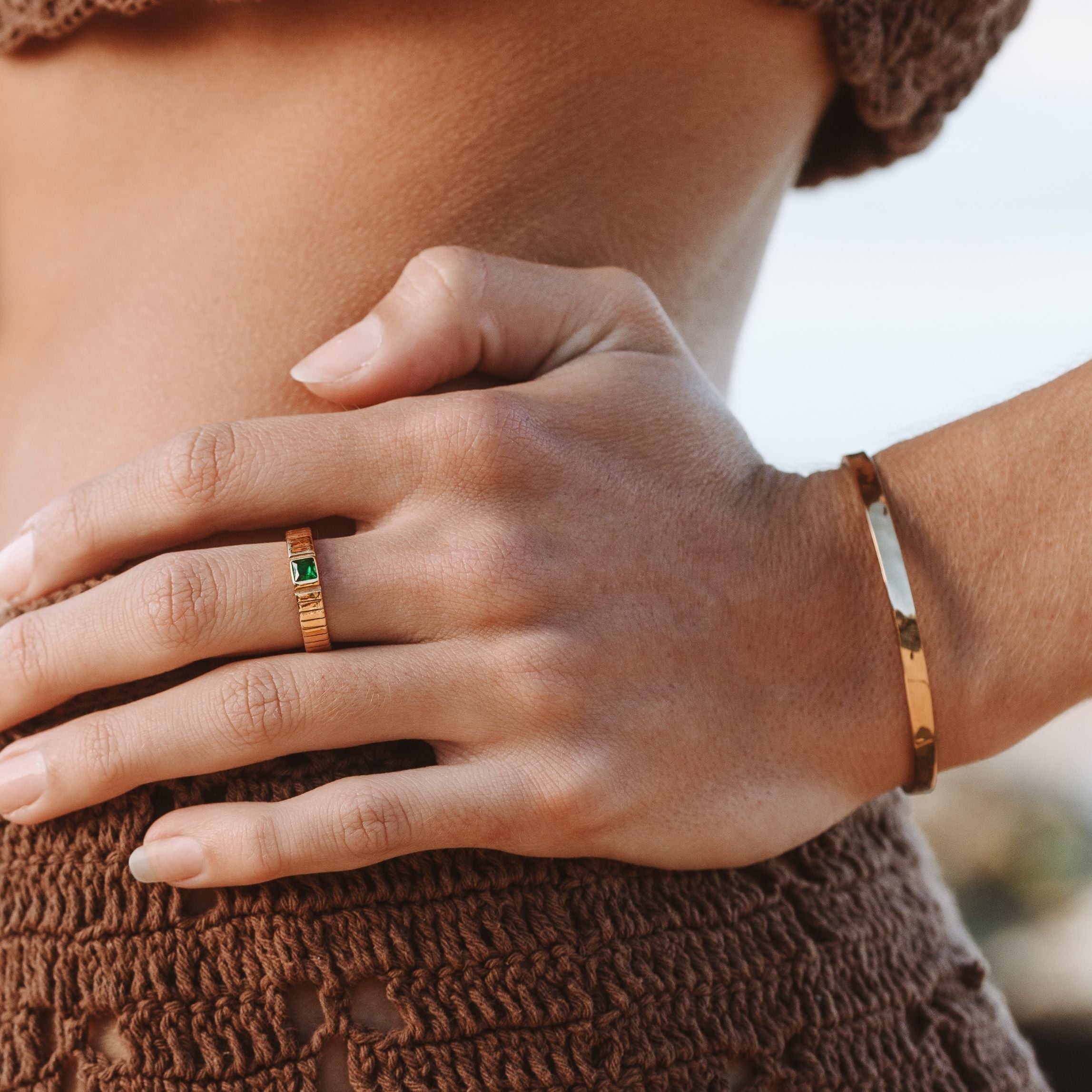 Bague Émeraude Chunky