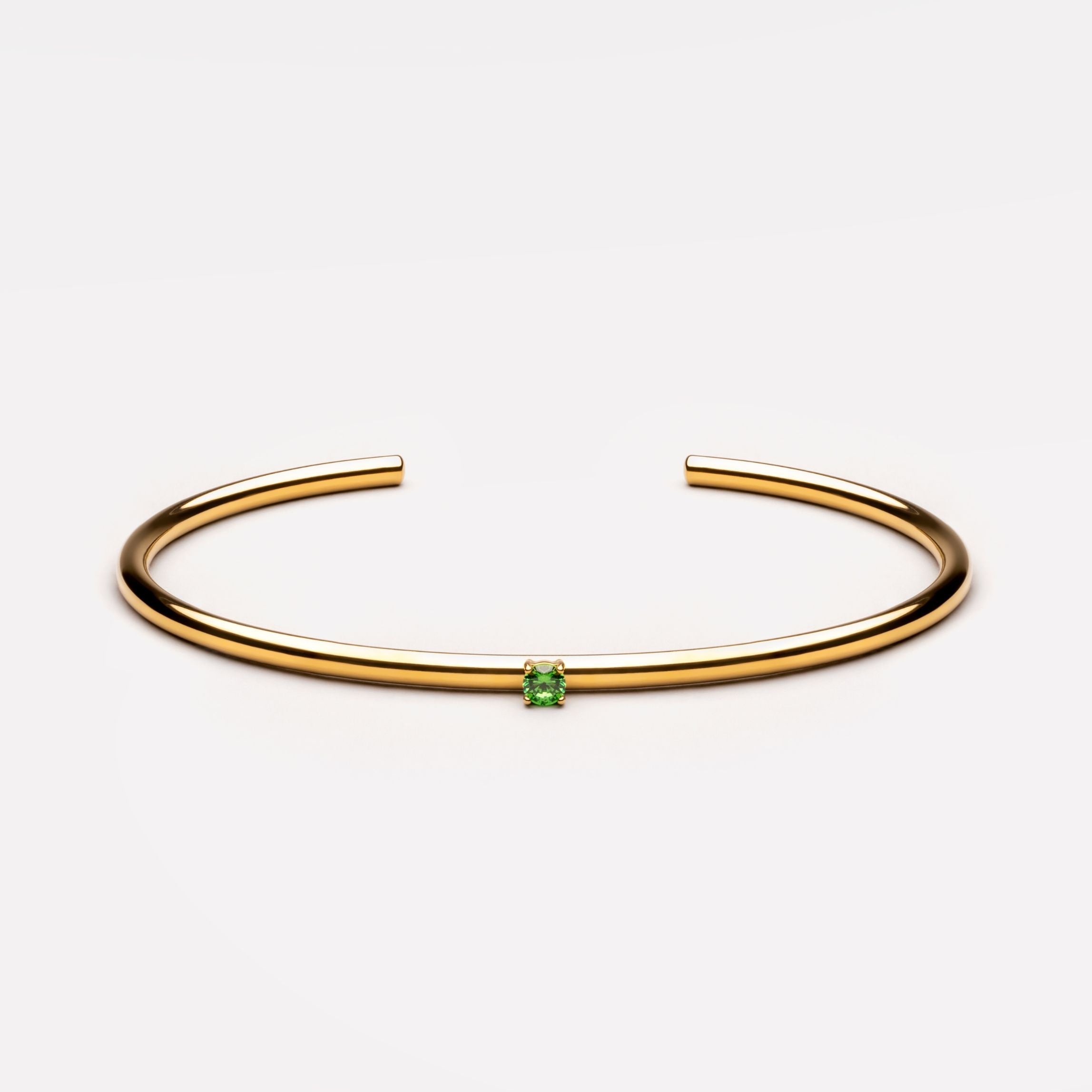 Bracelet en émeraude fin