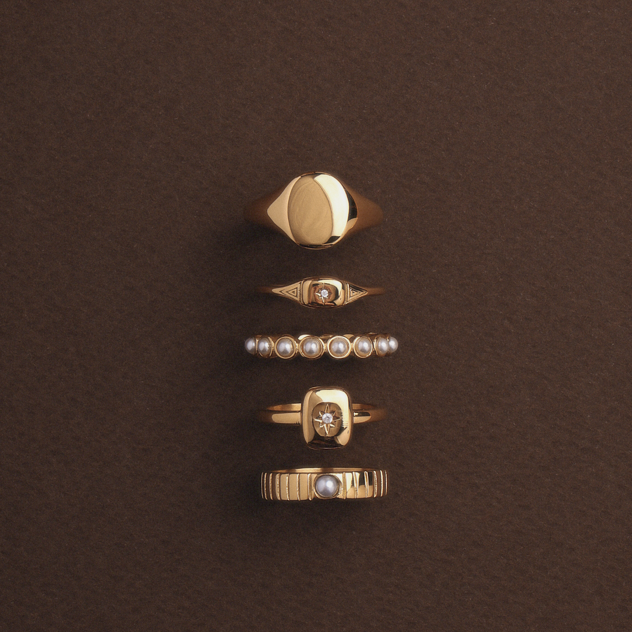 Bague de sceau ovale