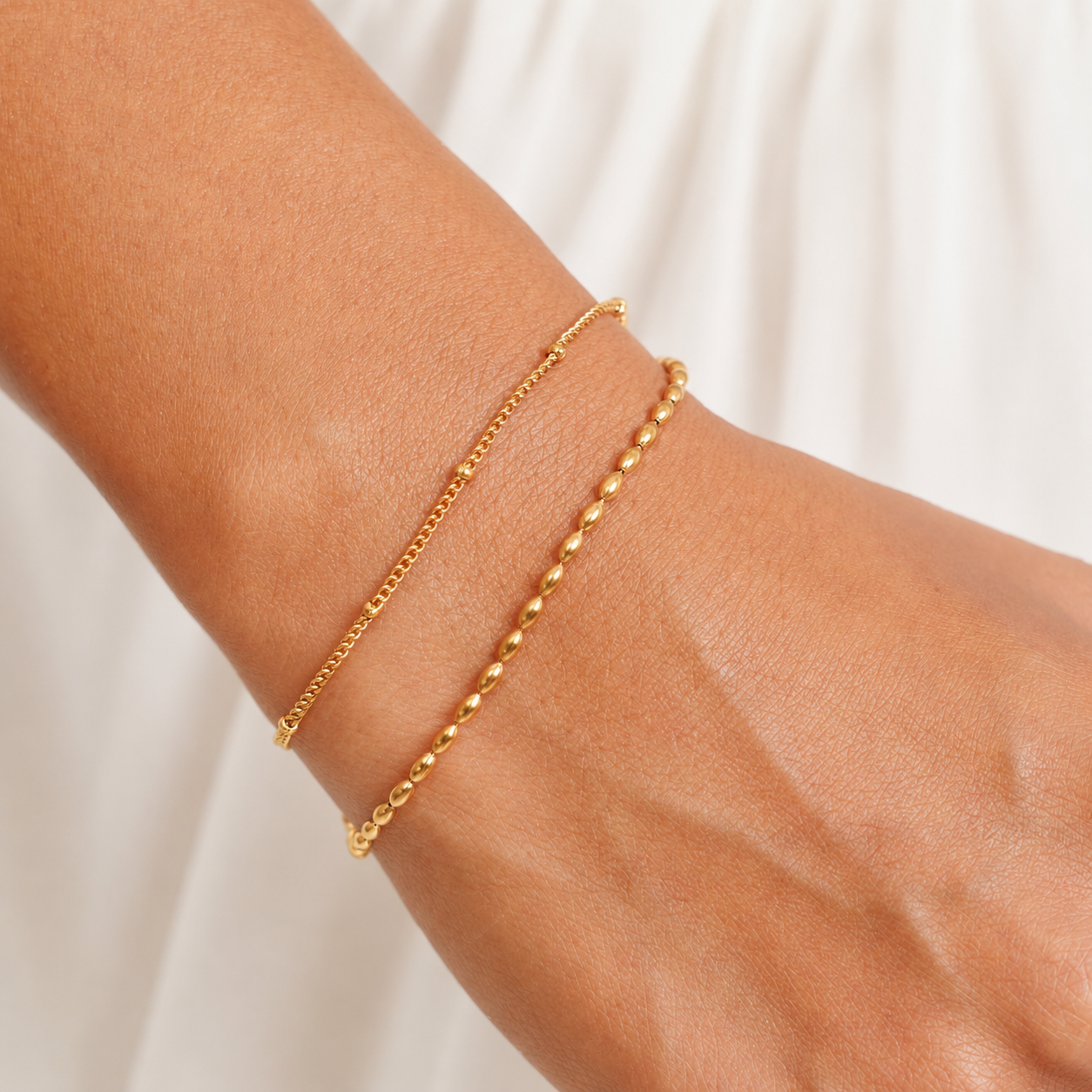 Bracelet en pierres de rivière