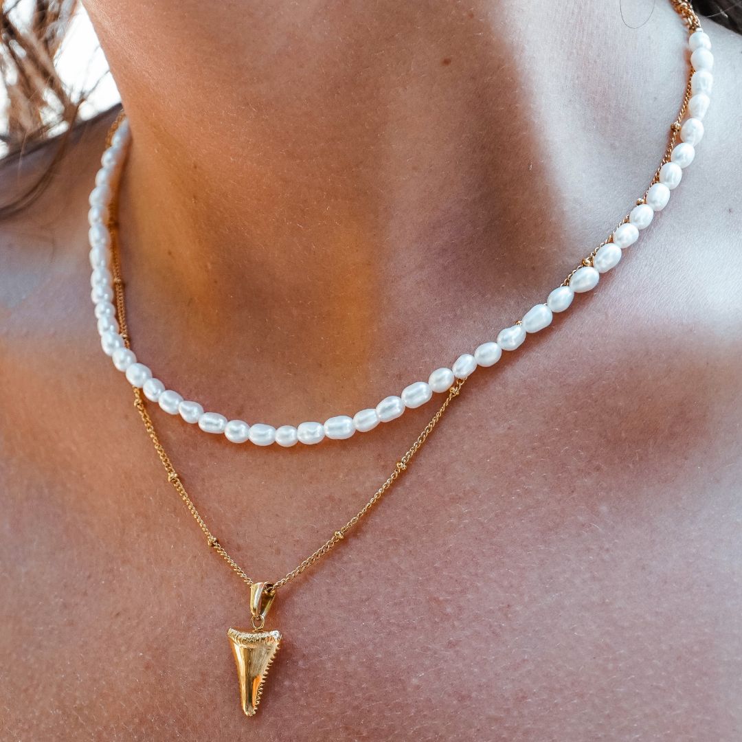 Choker en perles d'eau douce