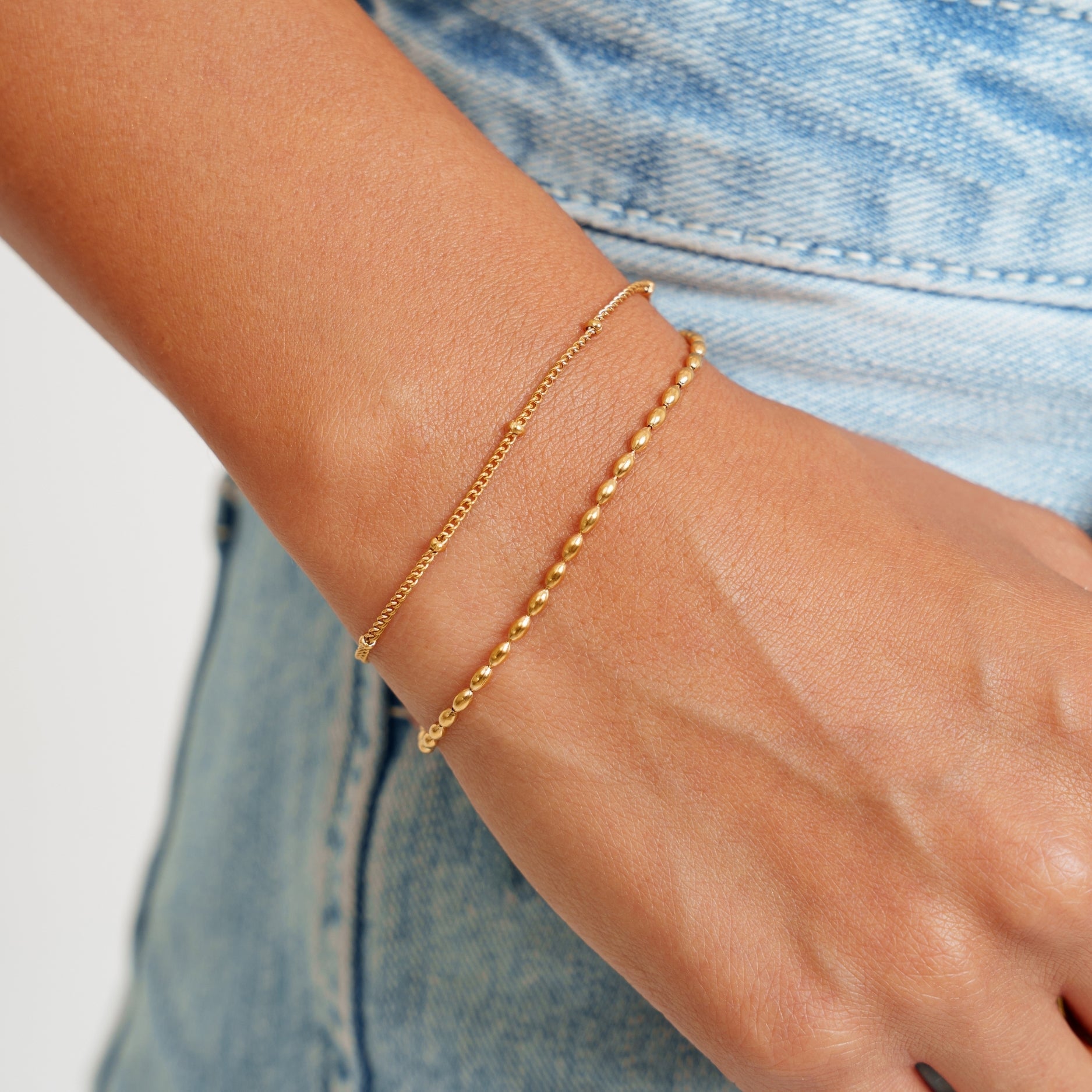 Bracelet en pierres de rivière