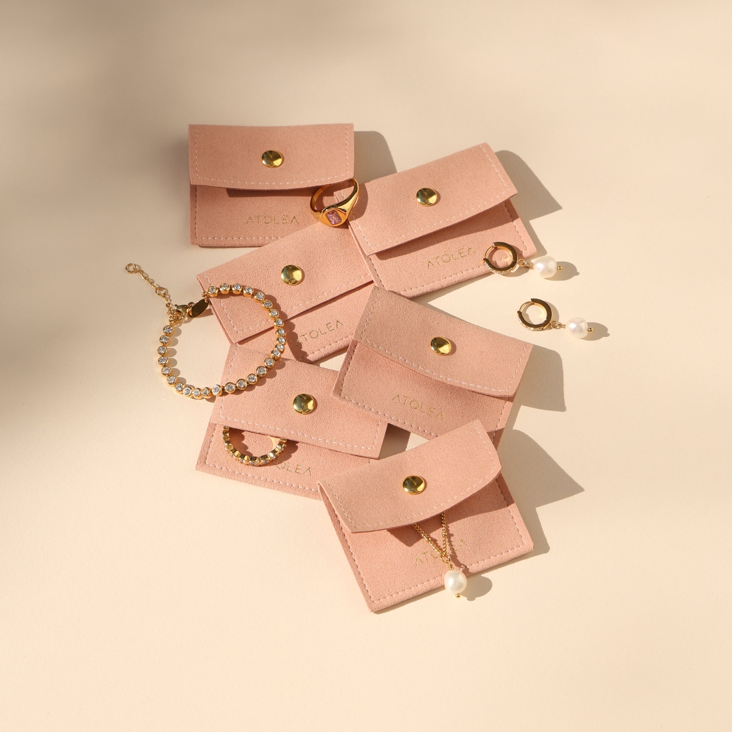 Boîte à bijoux en velours Signatur
