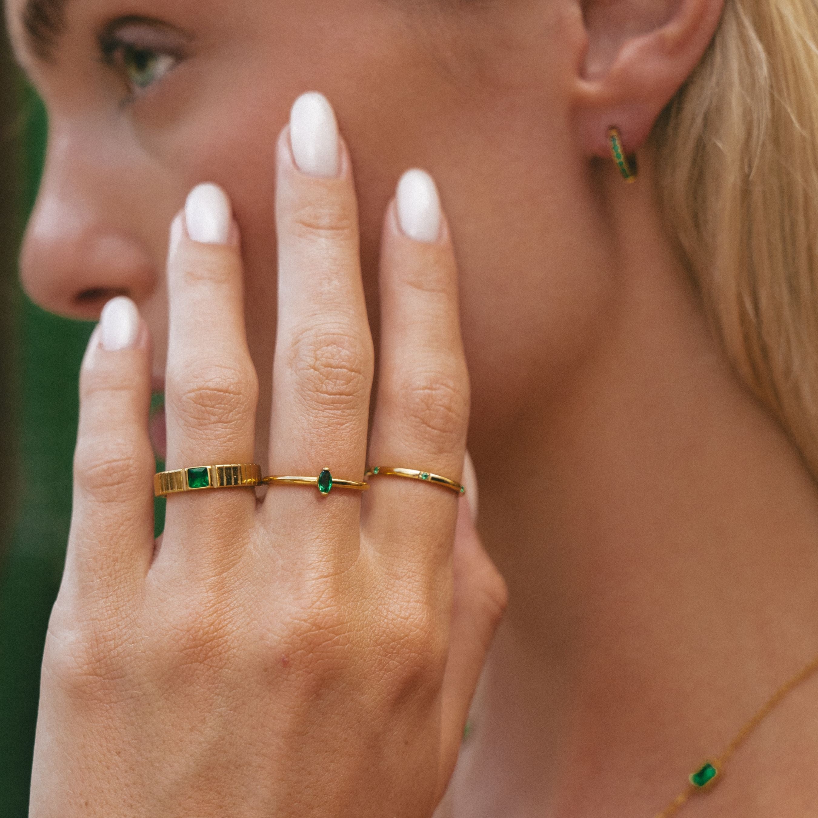 Bague Émeraude Chunky