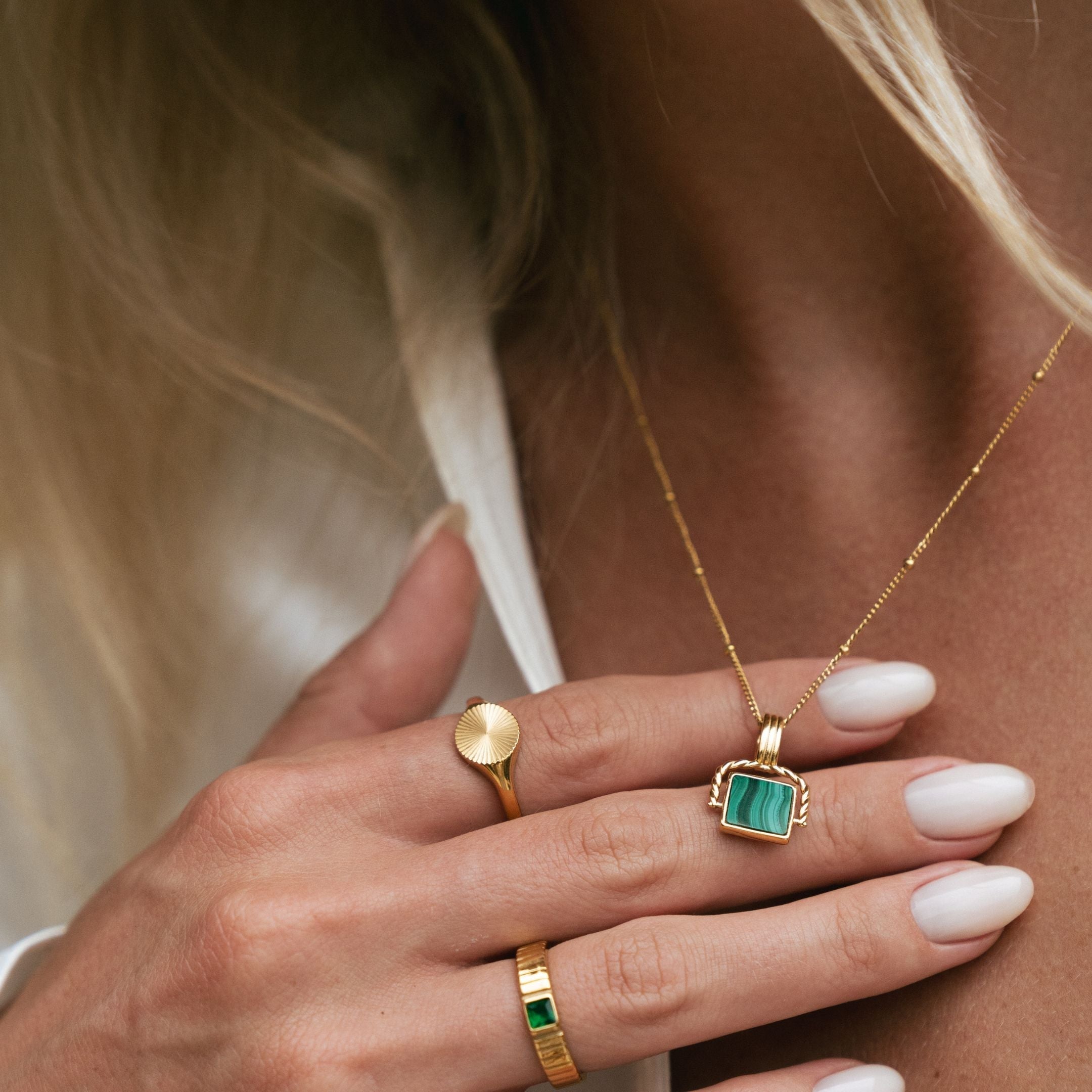 Pendentif Malachite