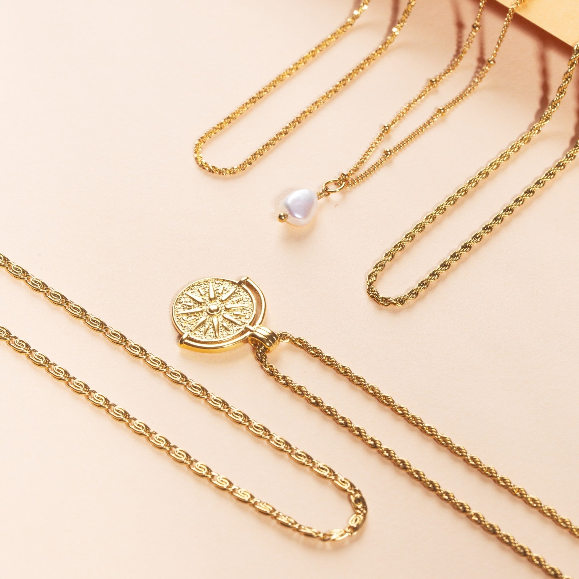 Collier Solaire Doré
