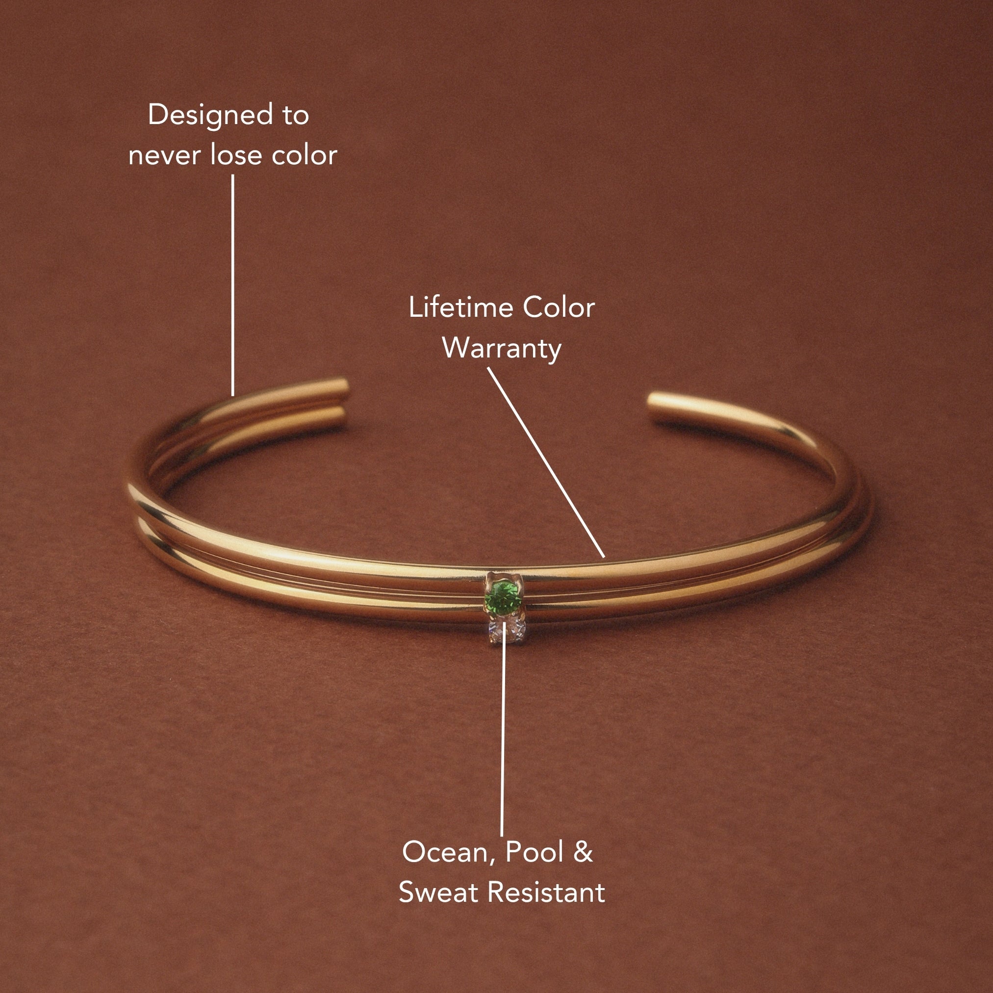 Bracelet en émeraude fin
