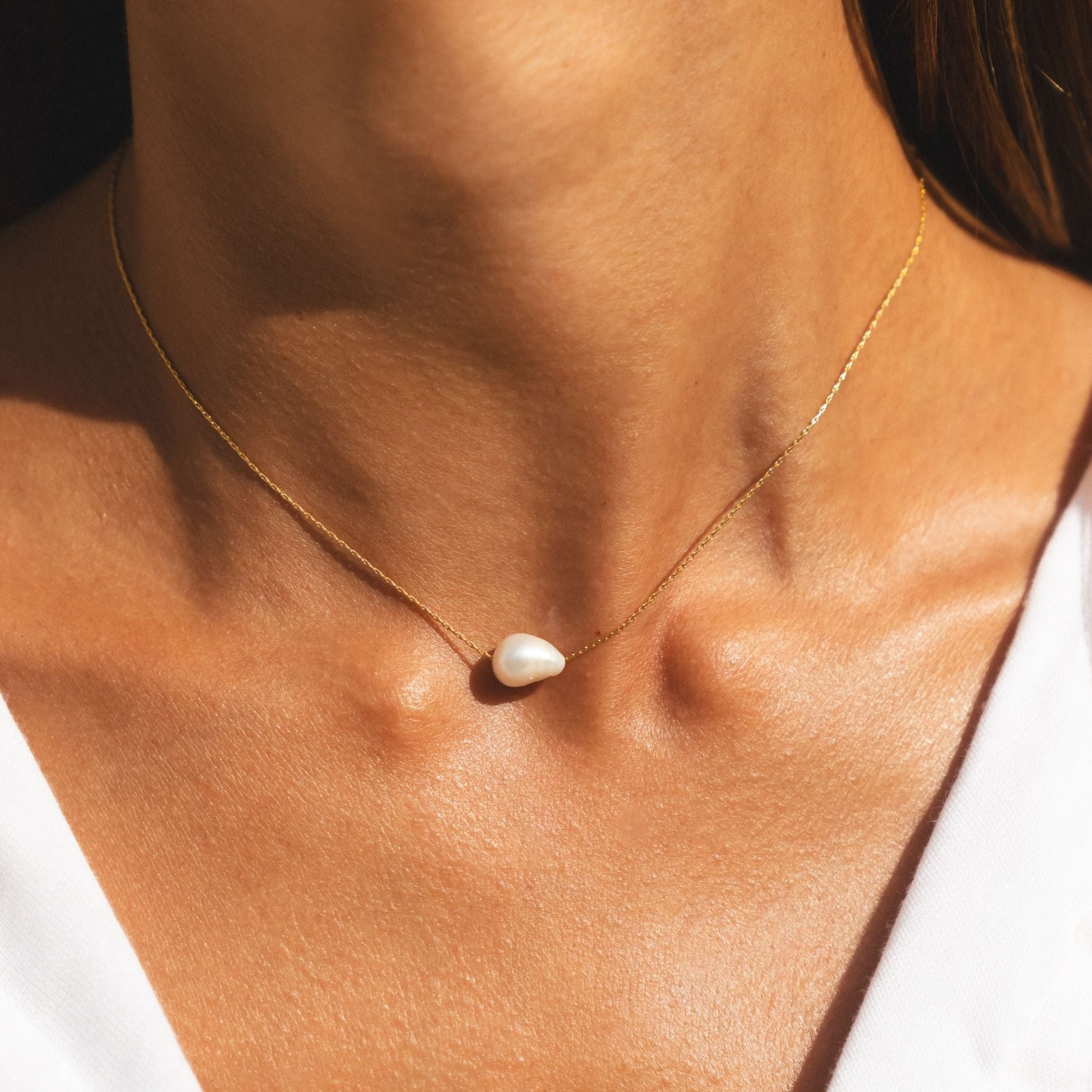 Choker en perles baroques