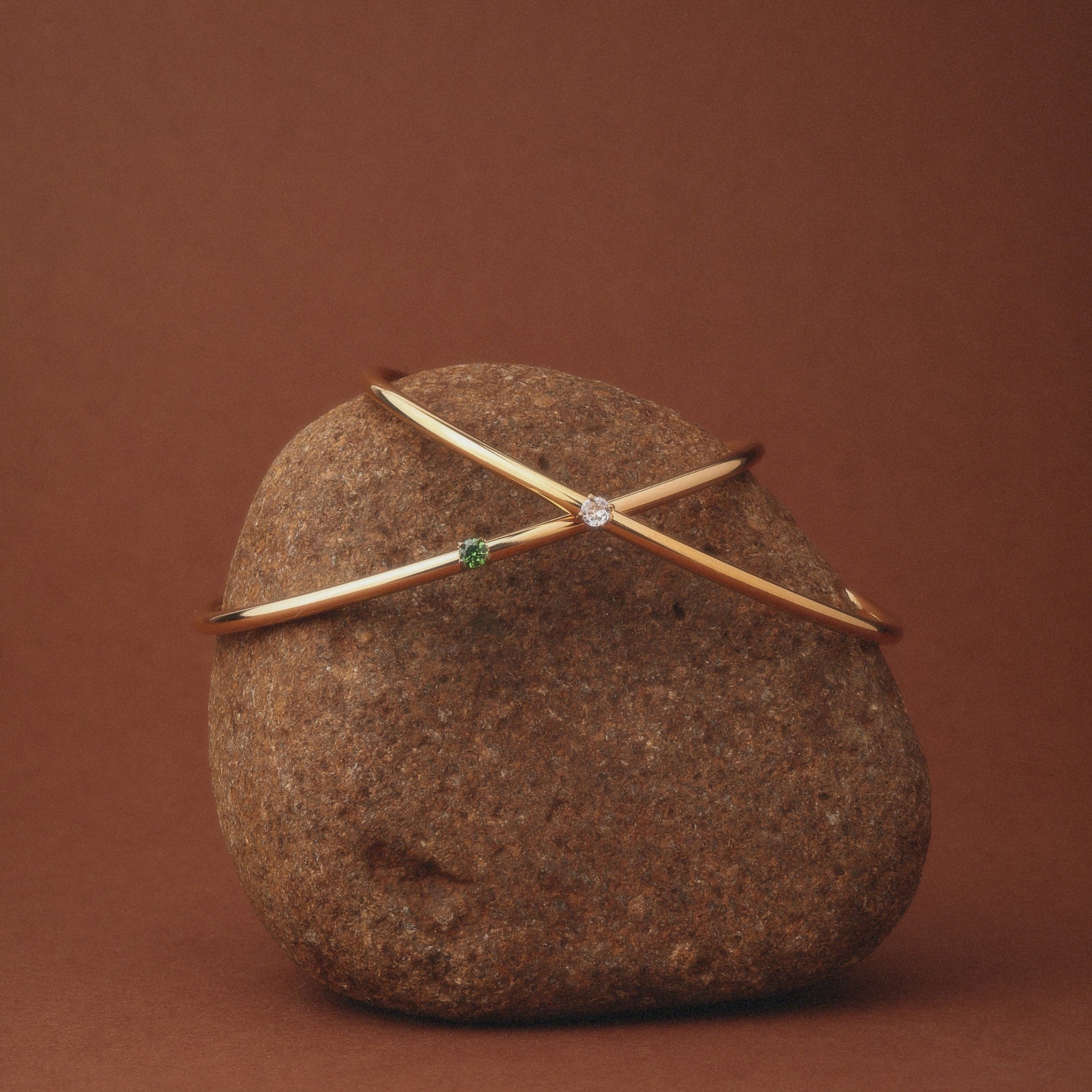 Bracelet en émeraude fin