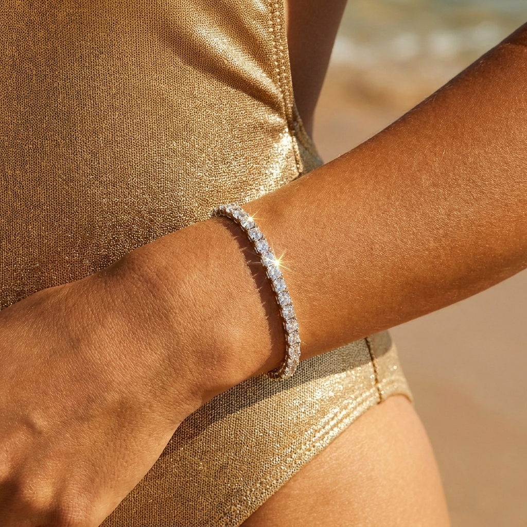Bracelet de tennis en or