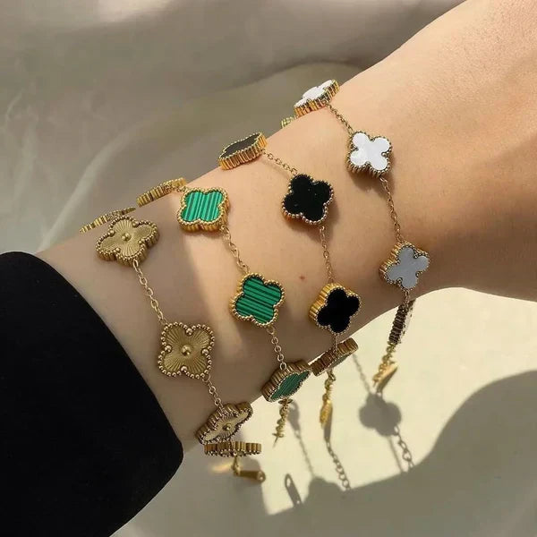 Ensemble de bracelets trèfle de six