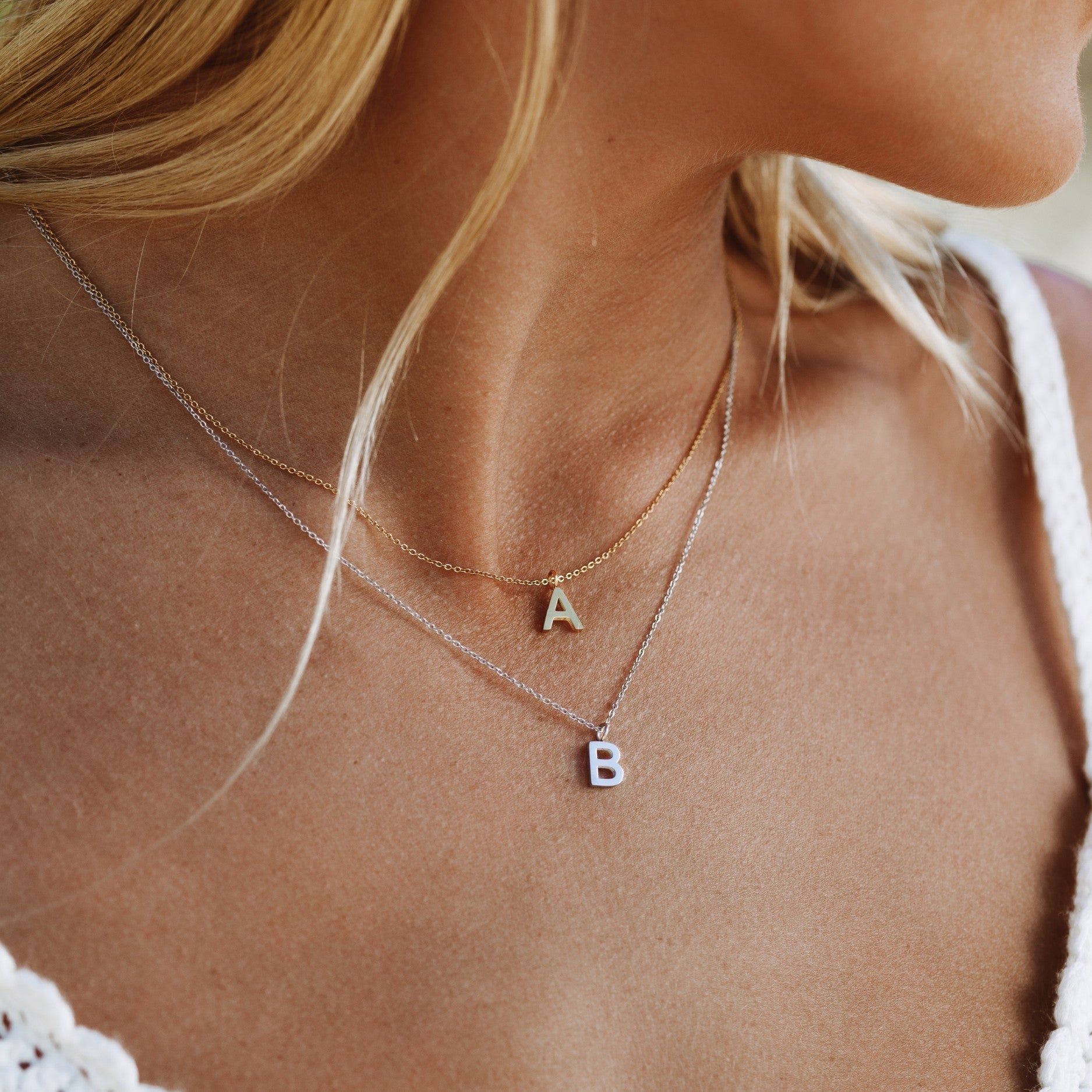 Collier avec initiales
