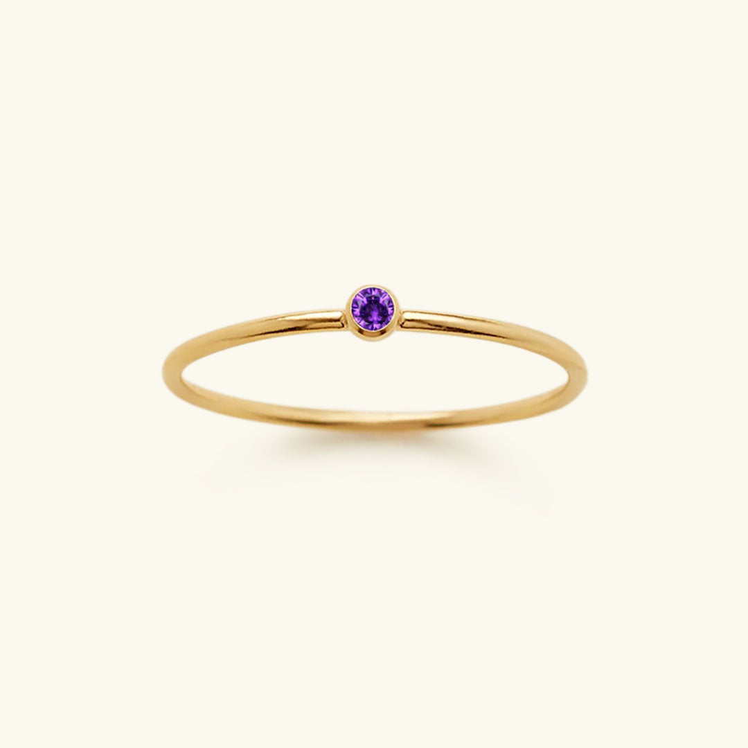 Bague Empilable en Pierre de Naissance Amelia