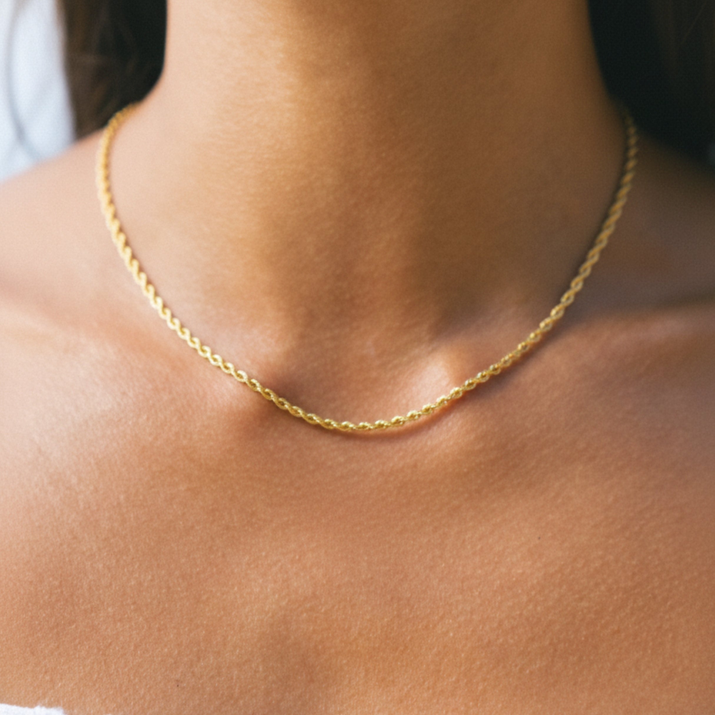 "Calvi" Collier en Chaîne de Corde
