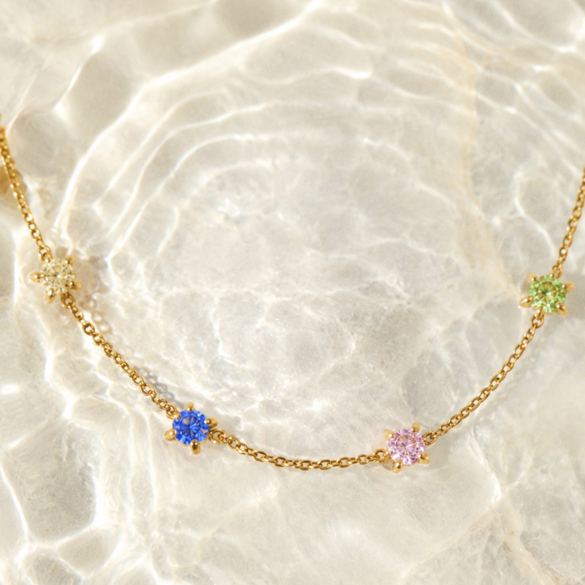 Bracelet en pierre de naissance personnalisable