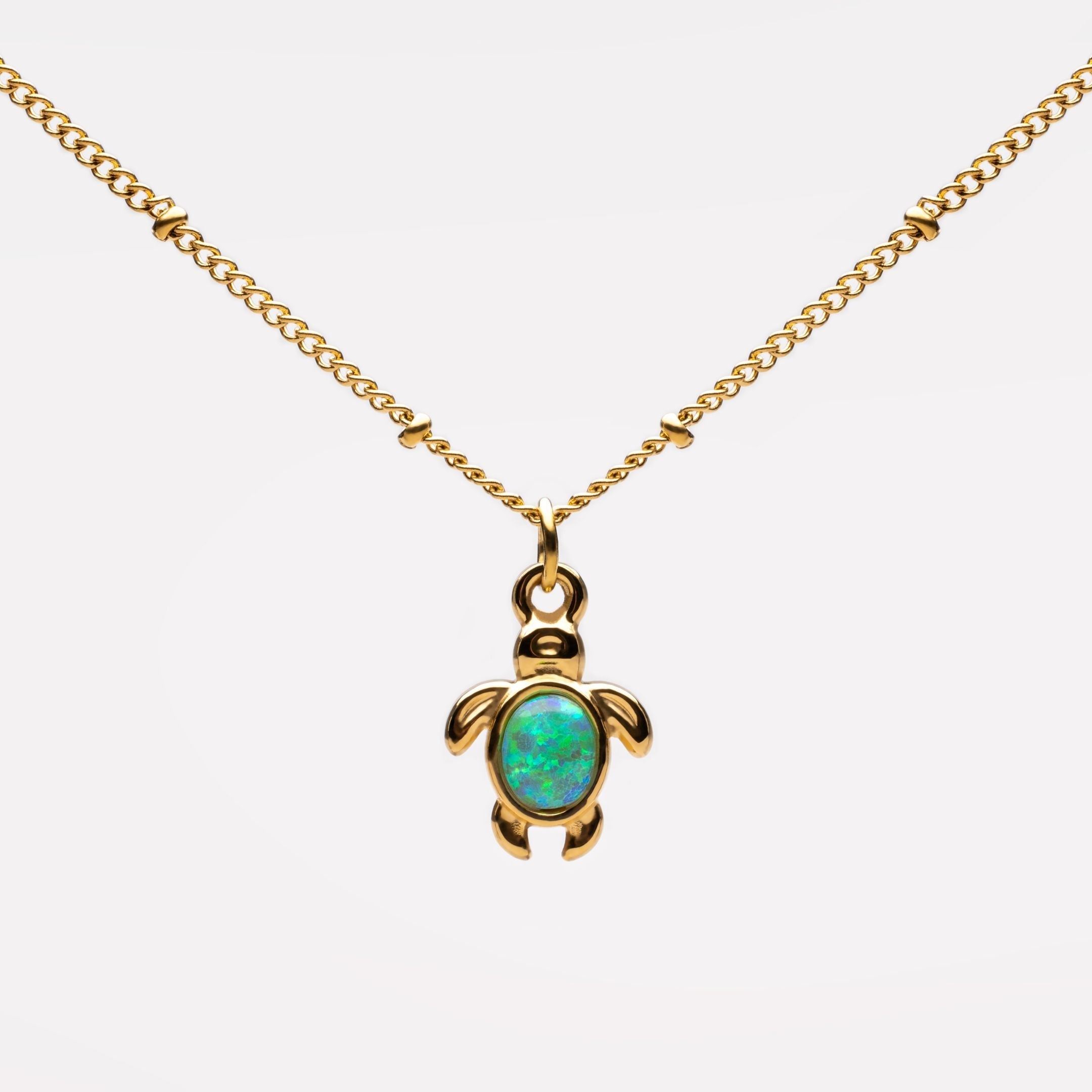 Collier Tortue en Opale