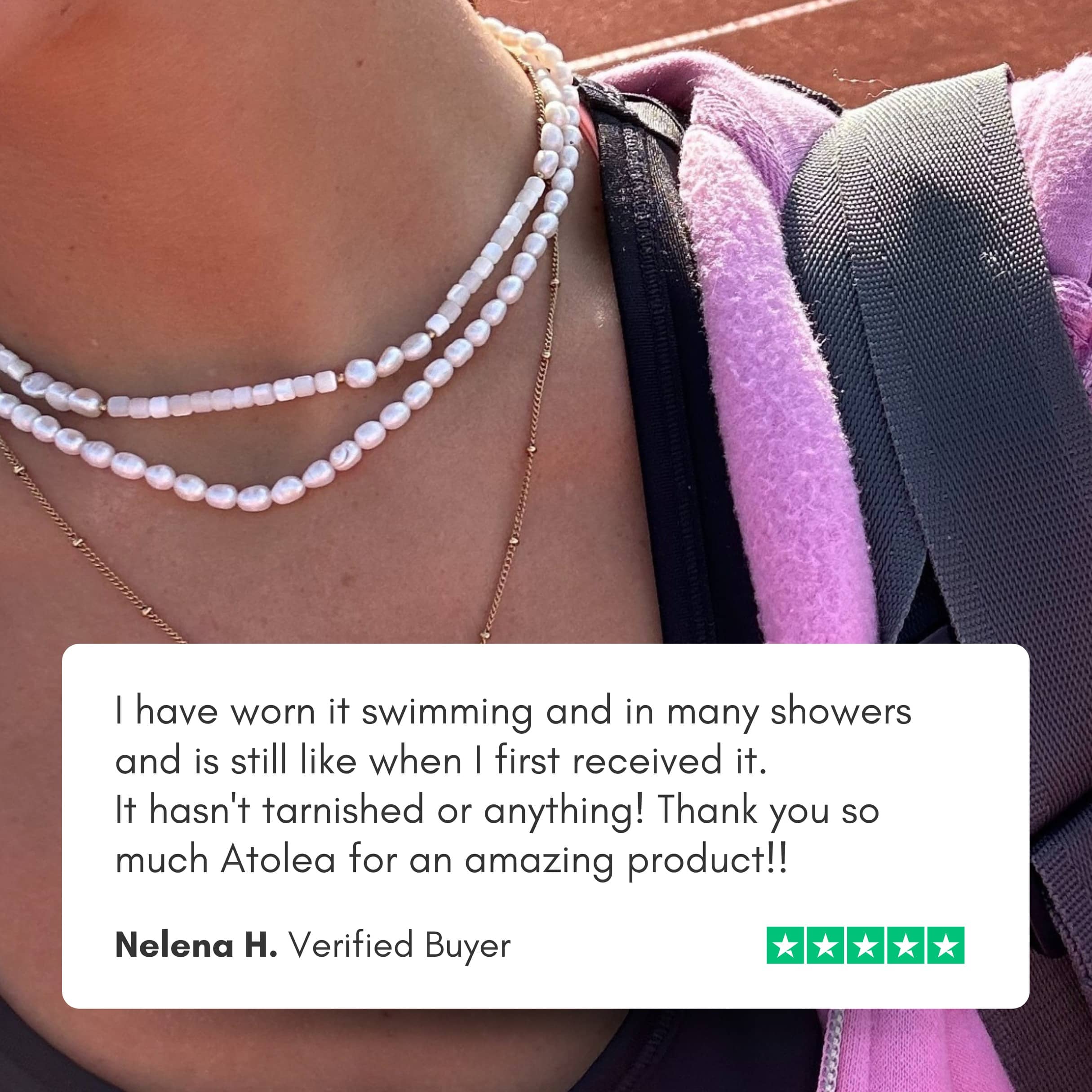 Choker en perles d'eau douce