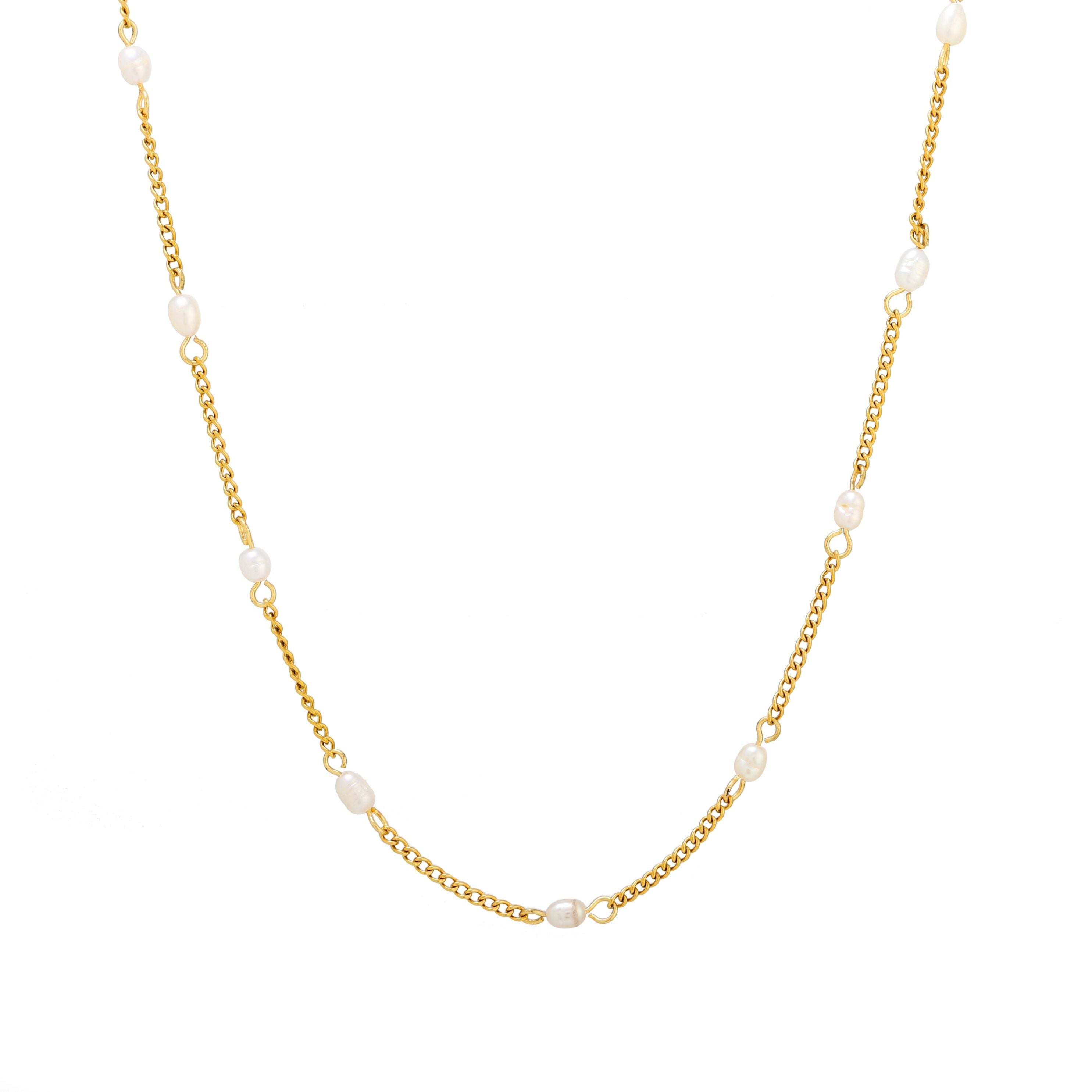 Collier Choker en Perles d'Or Fines