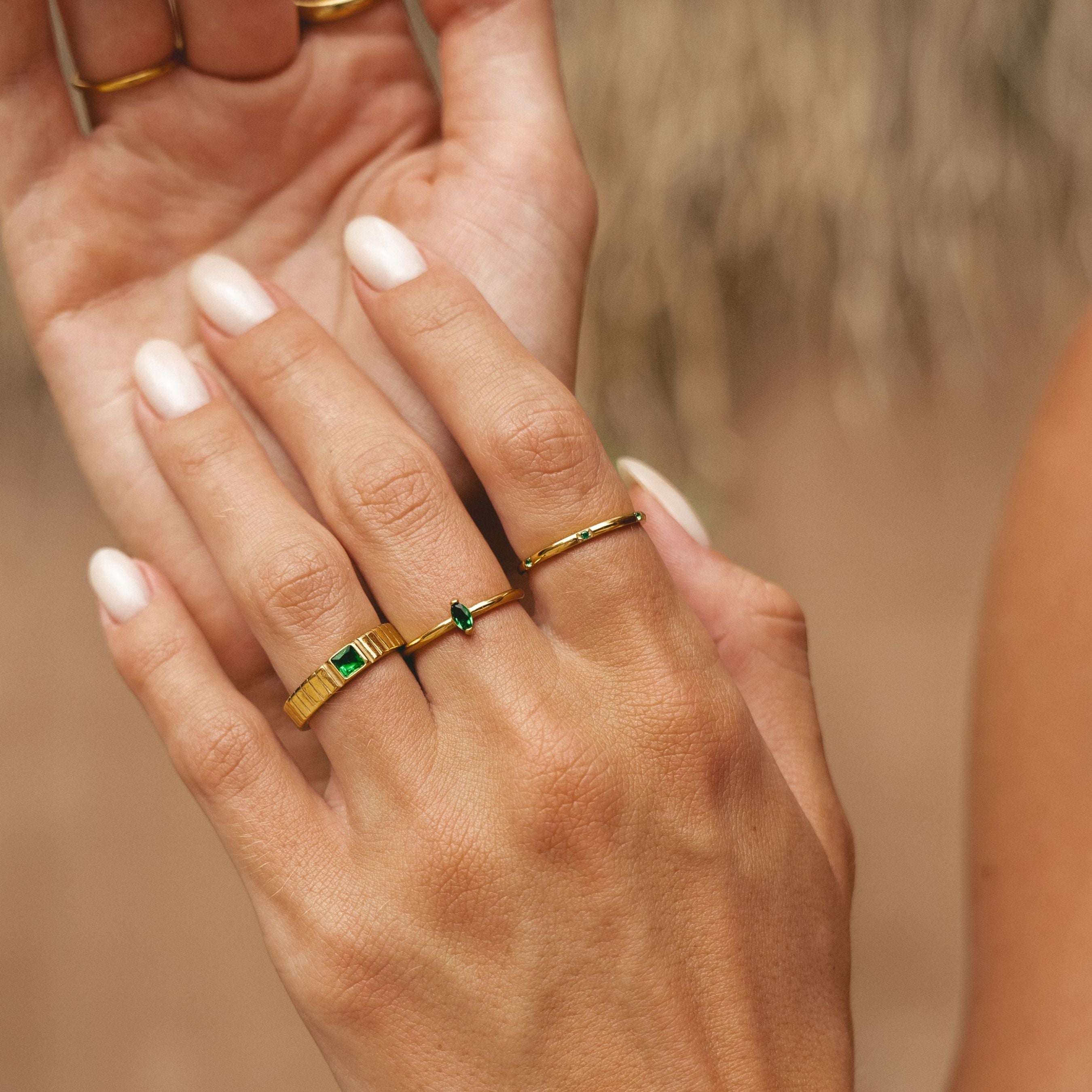 Bague Émeraude Chunky