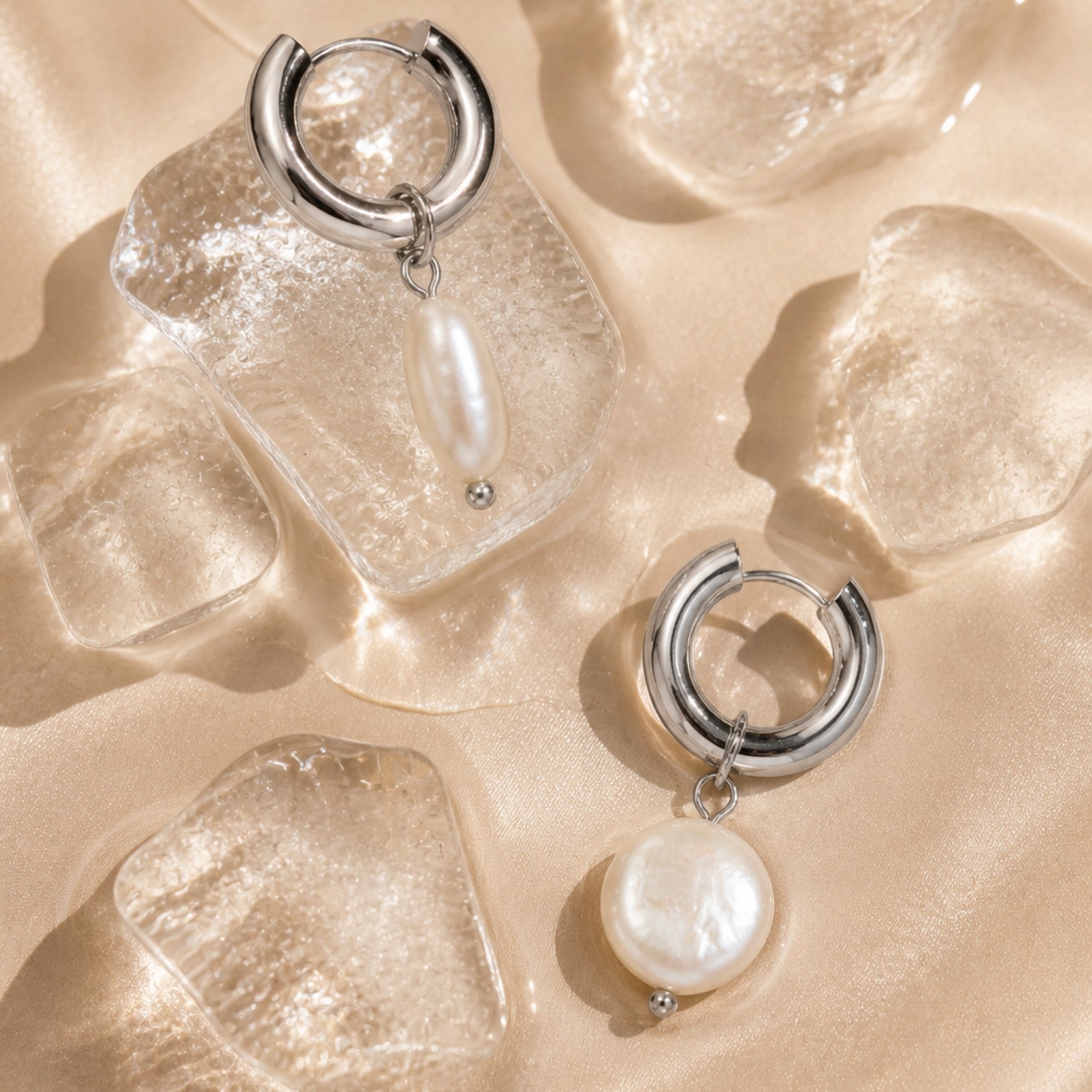 Boucles d'oreilles Chunky en perles