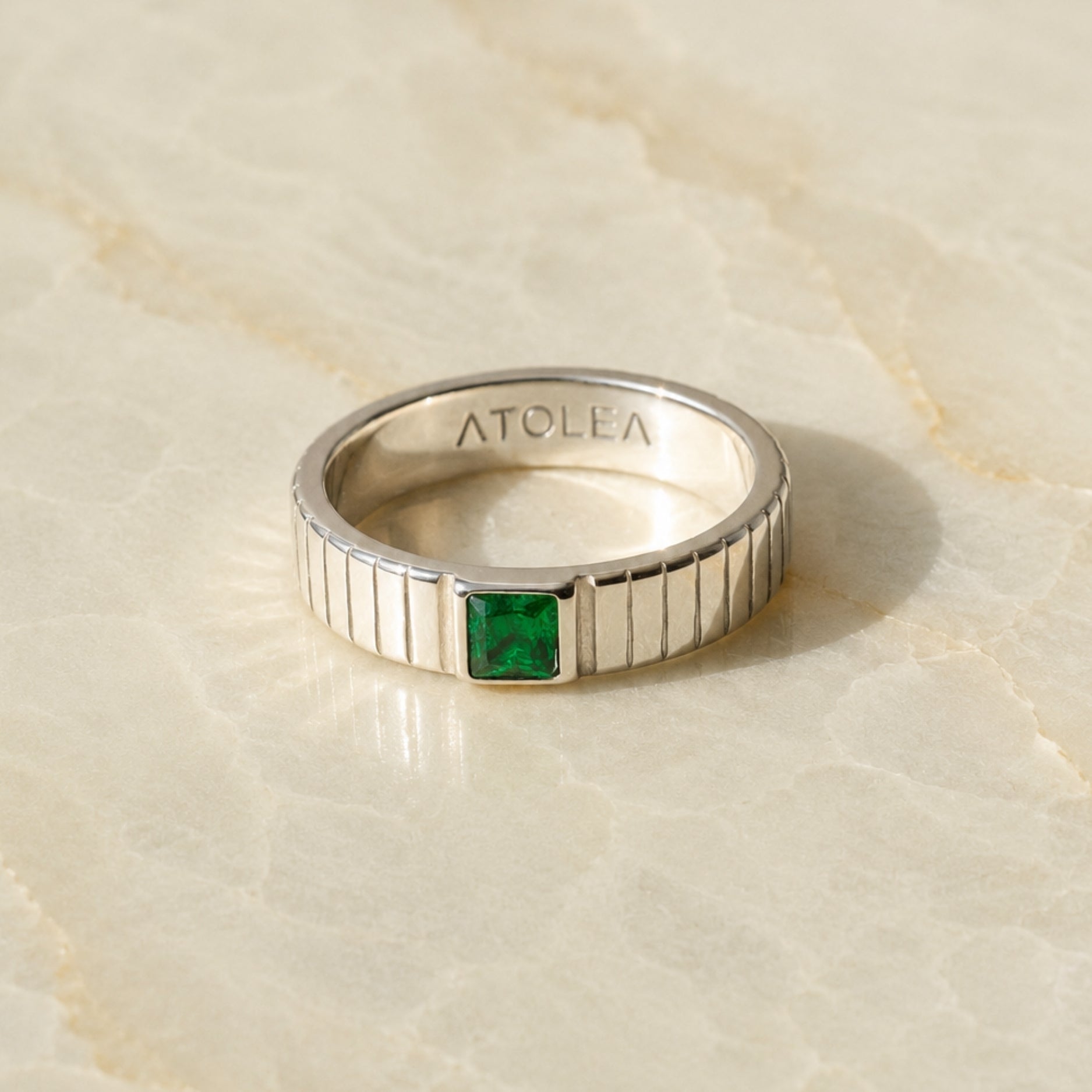 Bague Émeraude Chunky