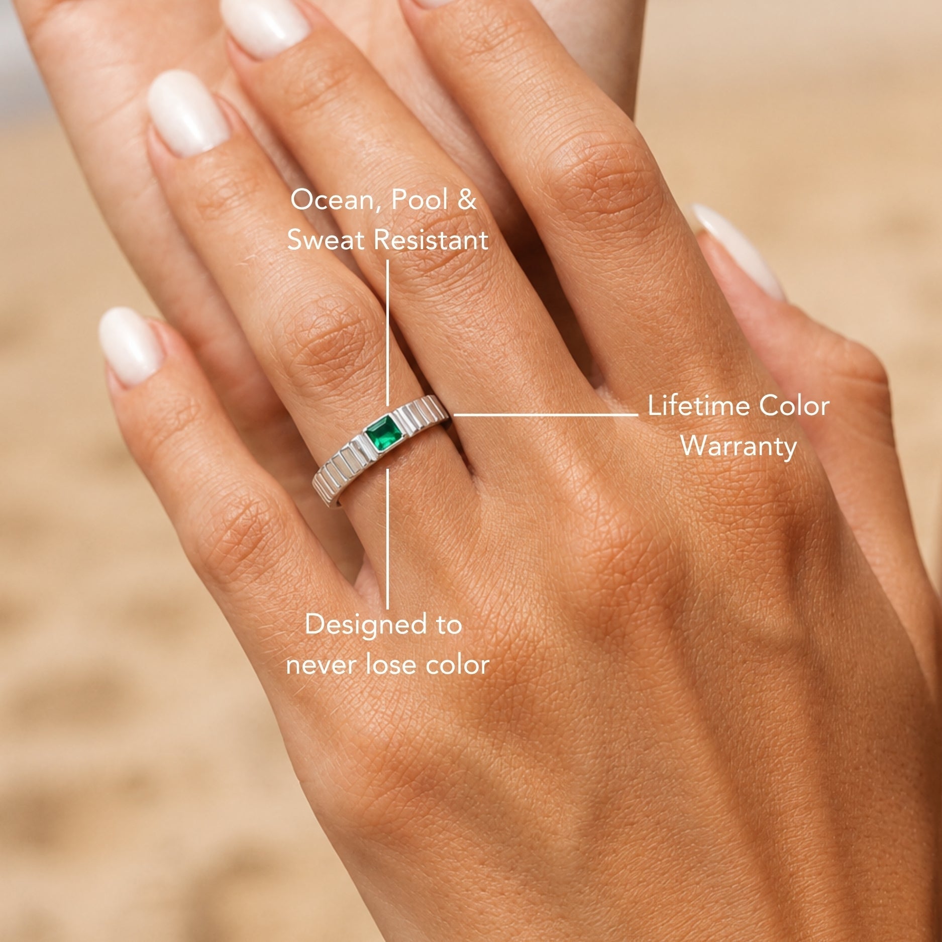 Bague Émeraude Chunky