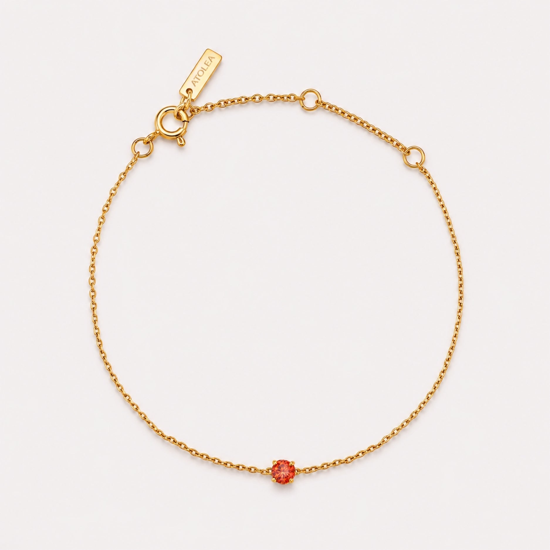 Bracelet en pierre de naissance personnalisable