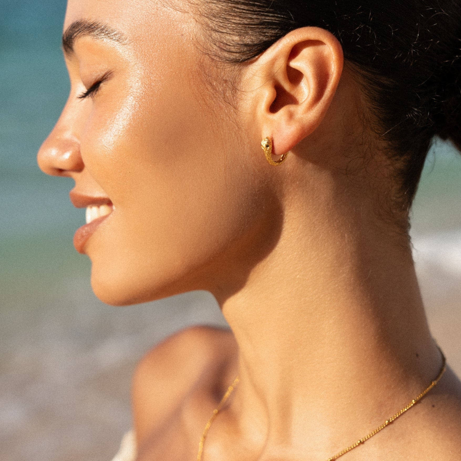 Boucles d'oreilles en forme de serpent