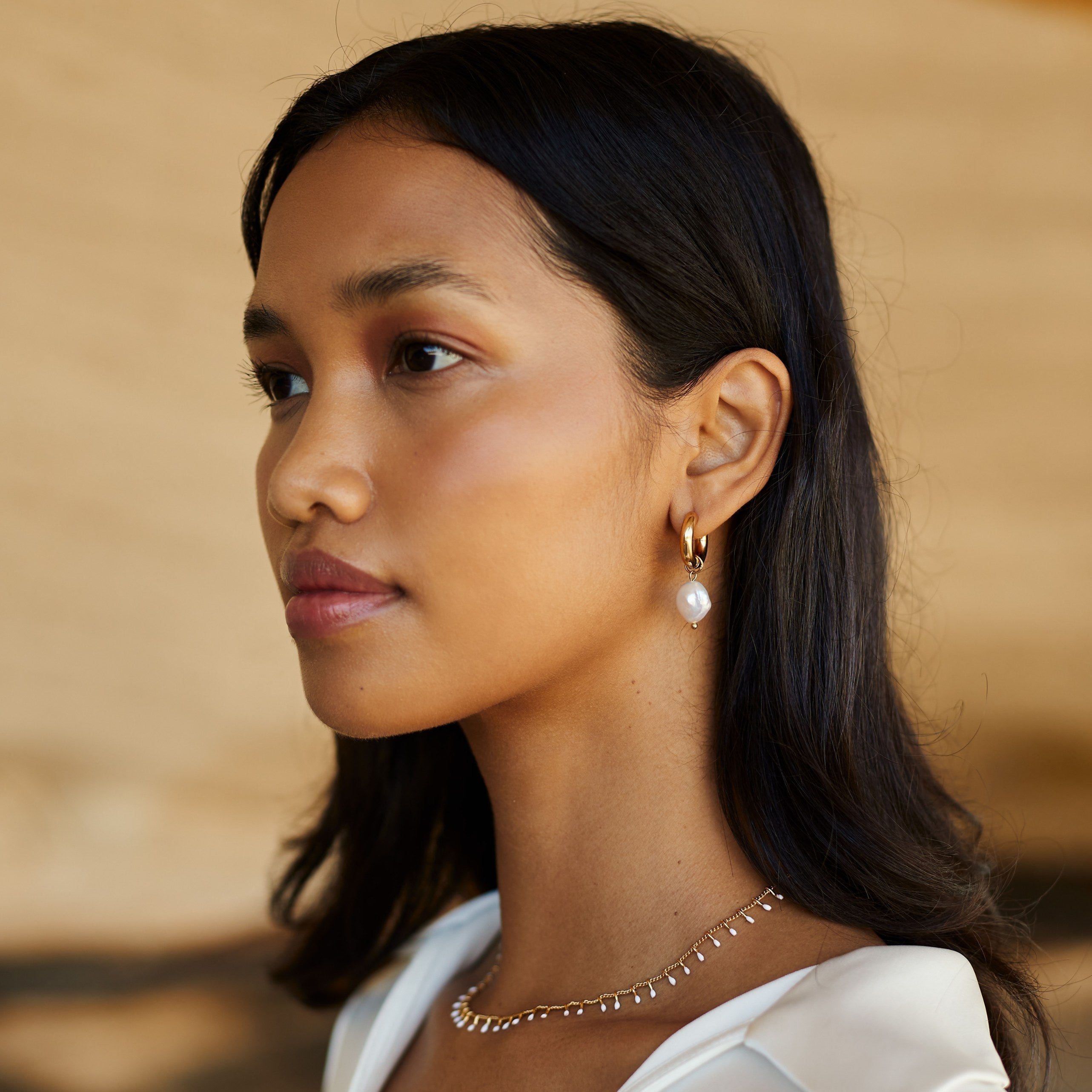 Boucles d'oreilles Chunky en perles