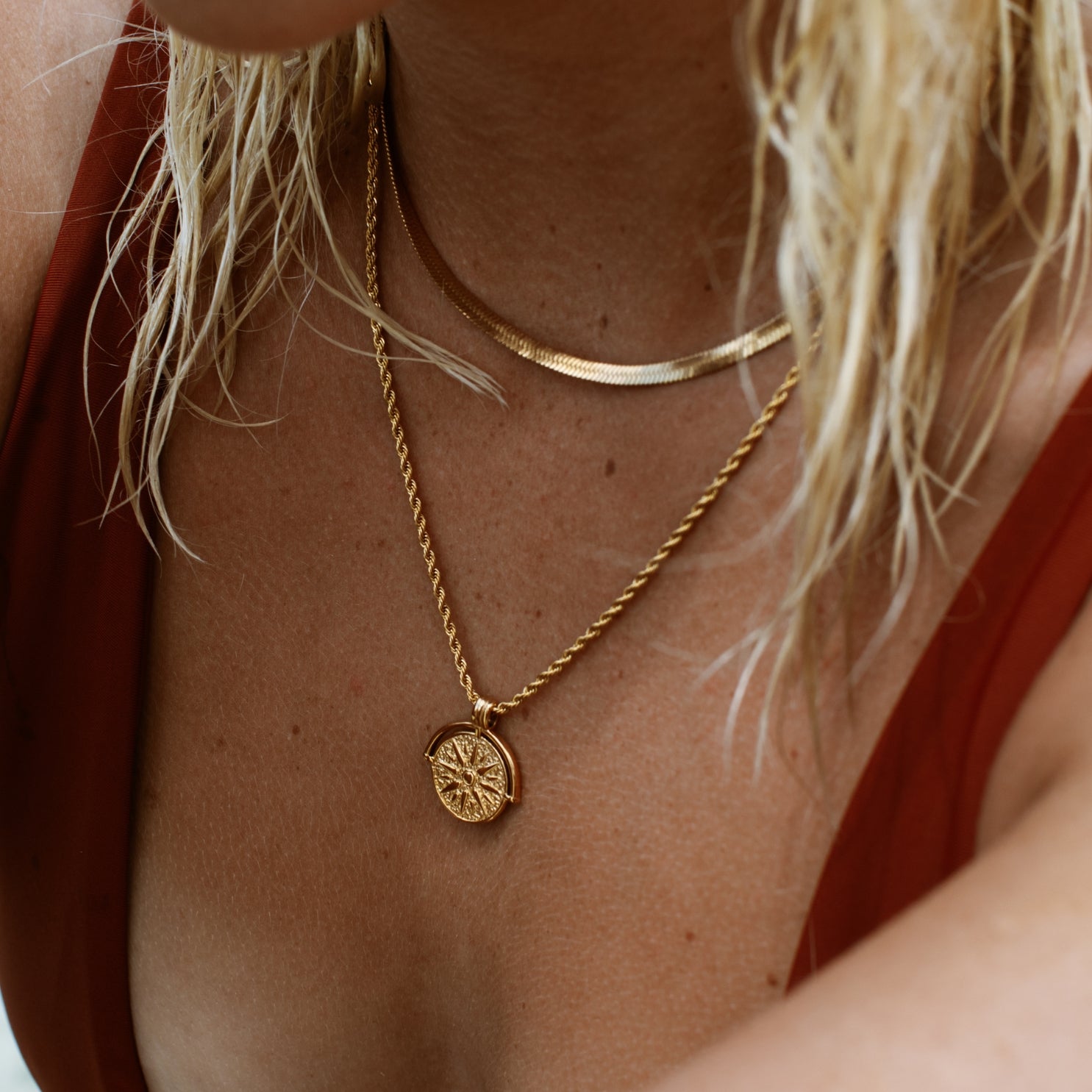Collier Solaire Doré