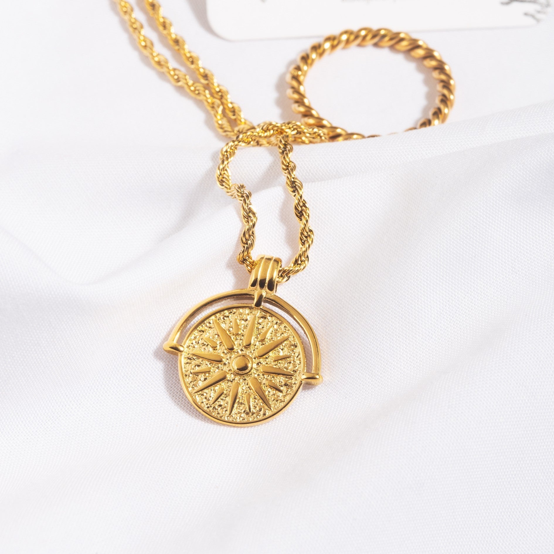 Collier Solaire Doré