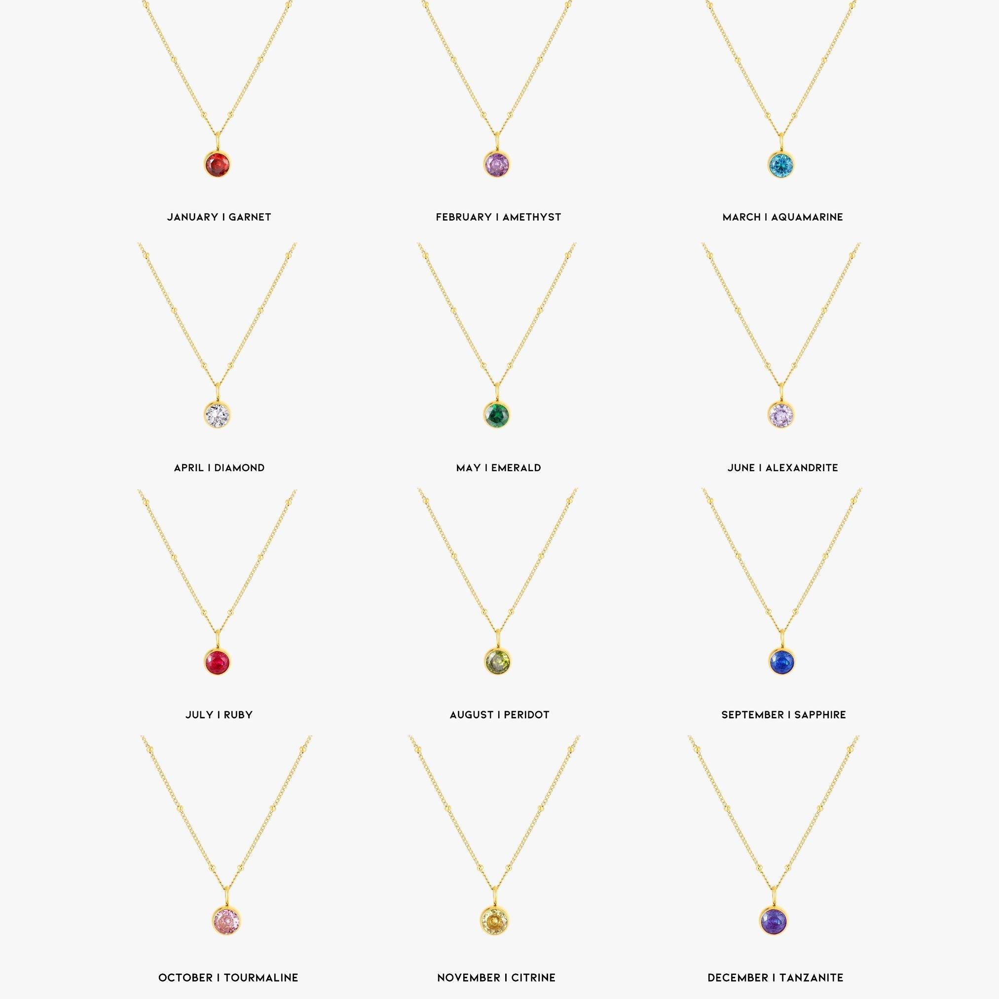 Collier de pierre de naissance