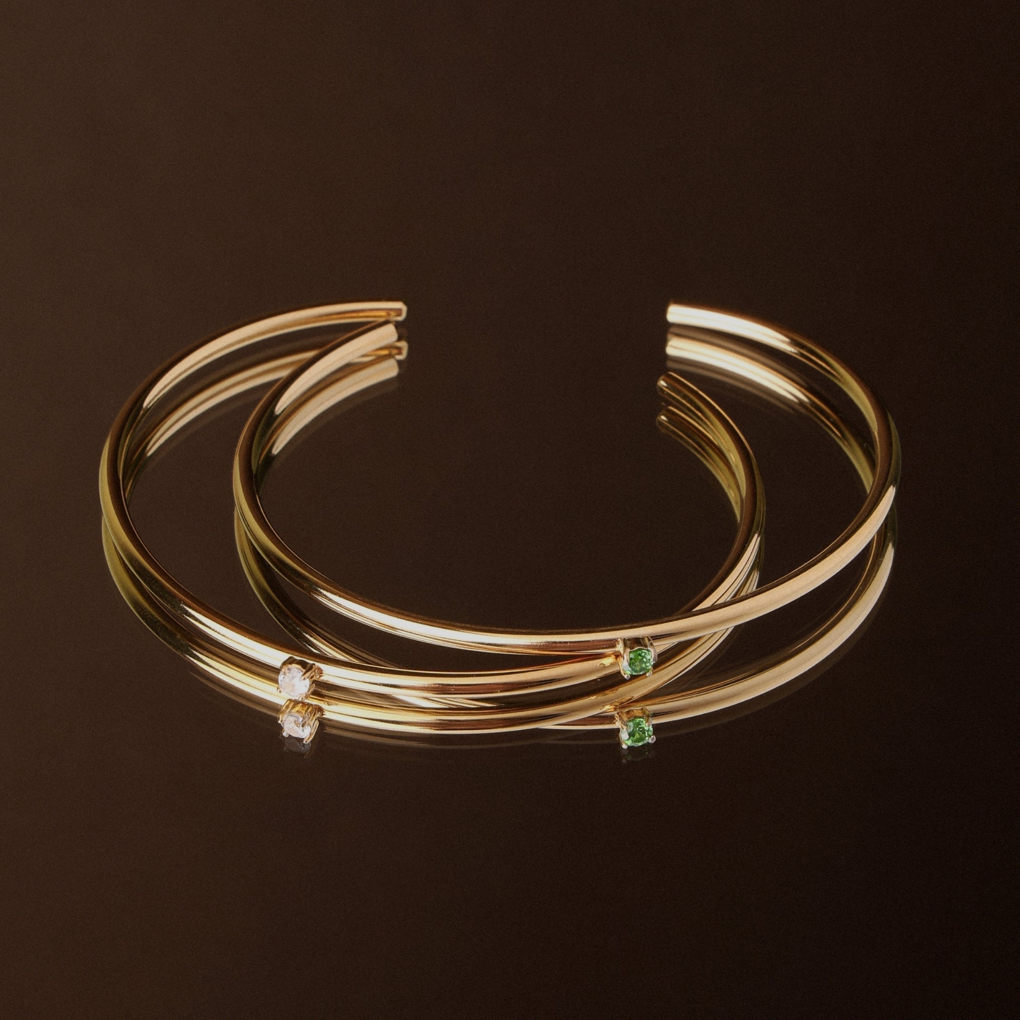 Bracelet en émeraude fin