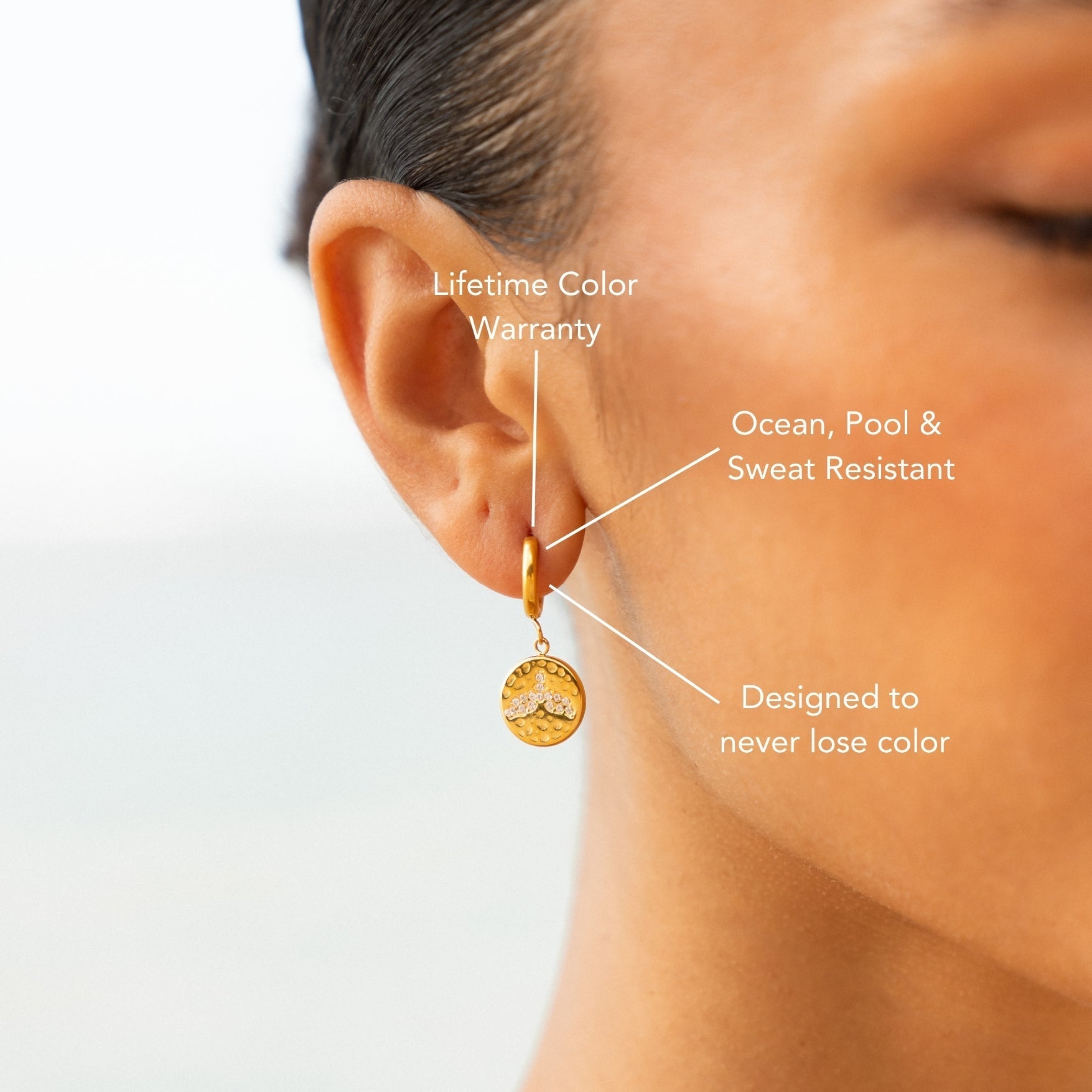 Boucles d'oreilles en forme de nageoire de baleine