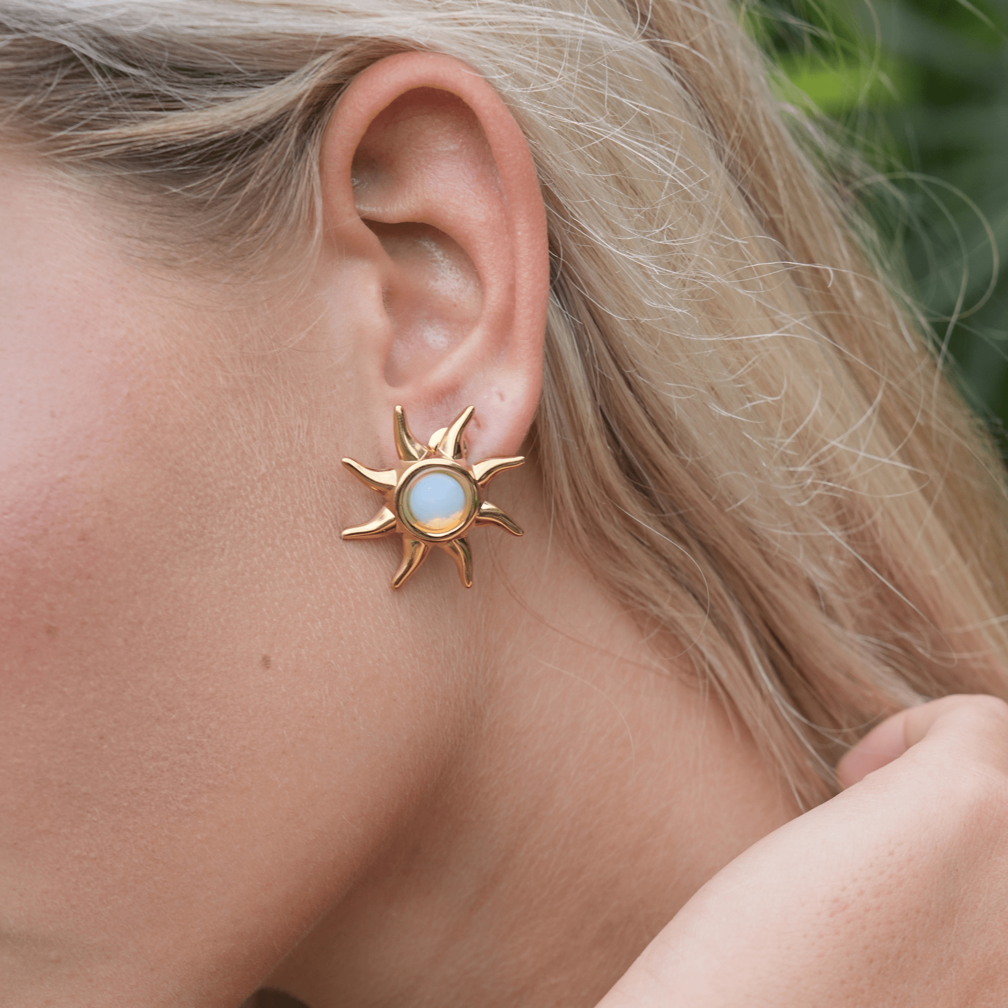 Clara Sunburst Studs | Or 18K